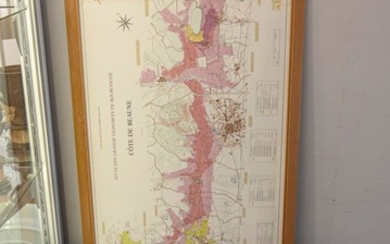 A COLLECTION OF PRINTS INCLUDING HORSE THEMED AND FRENCH WINE MAP