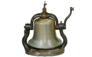 ORIGINAL LOCOMOTIVE BELL FROM CENTRAL VERMONT RAILROAD