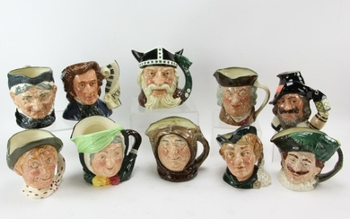 Collection of Royal Doulton Toby Jugs