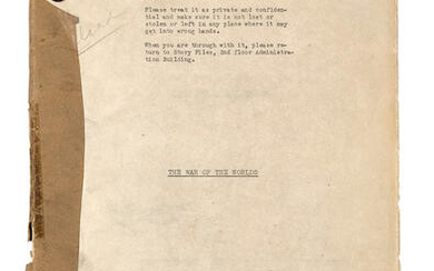 A script of The War of the Worlds
