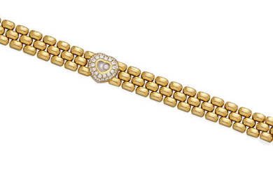 A diamond and 18k gold 'Happy Diamond' bracelet,, Chopard
