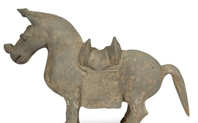 A Chinese grey pottery horse