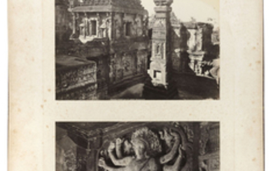 INDIA – [Photograph Album.] Views. Indian Tour, 1881 [thus titled on cover].