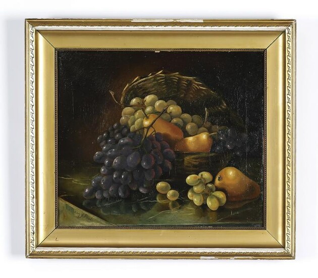 Mary J. Peale (American) signed O/c still life