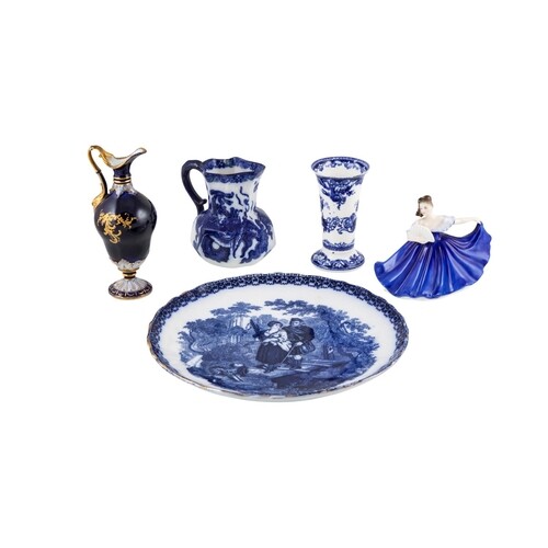 A COLLECTION ON CERAMICS, including a blue and white Royal D...
