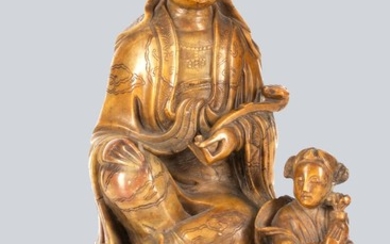 A Carved Hardstone Figurine.