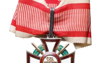 A Cross of Military Merit 2nd class with swords, war decorations and dedication