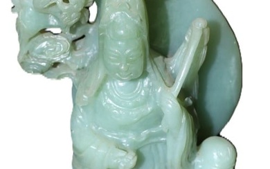 A FINE LARGE CHINESE JADE CARVING