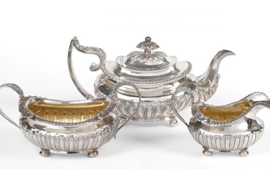 A George IV Silver Teapot and a George IV Silver...