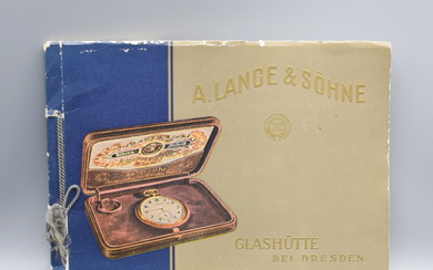 A. LANGE & SÖHNE "Könige wählten..." very rare original catalog,...