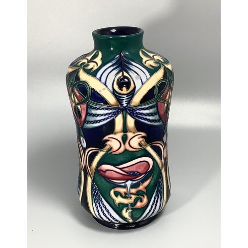 A Ltd Edition Moorcroft pottery vase of waisted cylindrical ...