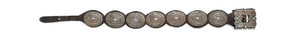 A Navajo silver concha belt