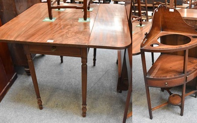 A Regency Mahogany Pembroke Table, 96cm by 93cm by 72cm;...