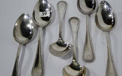 A SET OF SIX PERSIAN SILVER SPOONS