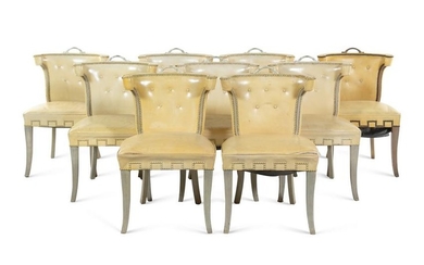 A Set of Nine Oxford-Kent Dining Chairs