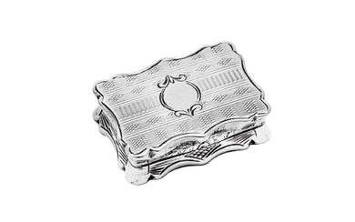 A Victorian sterling silver vinaigrette, Birmingham 1856 by Alfred Taylor