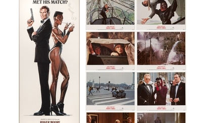 A View to a Kill (1985), poster and set of 8 lobby cards, US