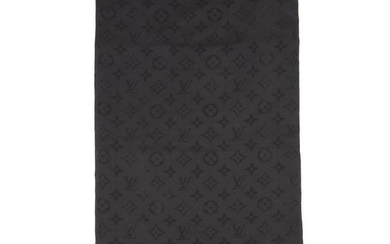 A black shawl, Louis Vuitton, Monogram