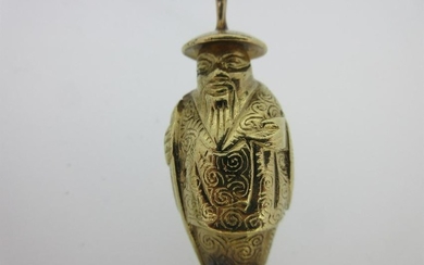 A cast Chinaman pendant