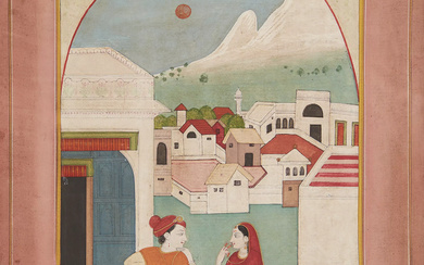 A folio from a Baramasa series: the month of Magha...