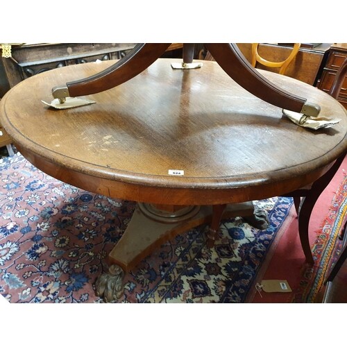 A good early 19th Century Mahogany Circular Dining Table on ...