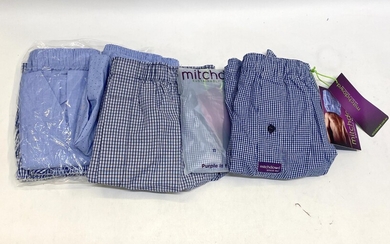 A group of boxesr some marked Mitchel's size L
