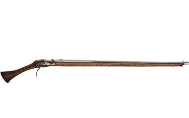 A heavy matchlock rampart gun, collector's replica in the style of circa 1600 using an original