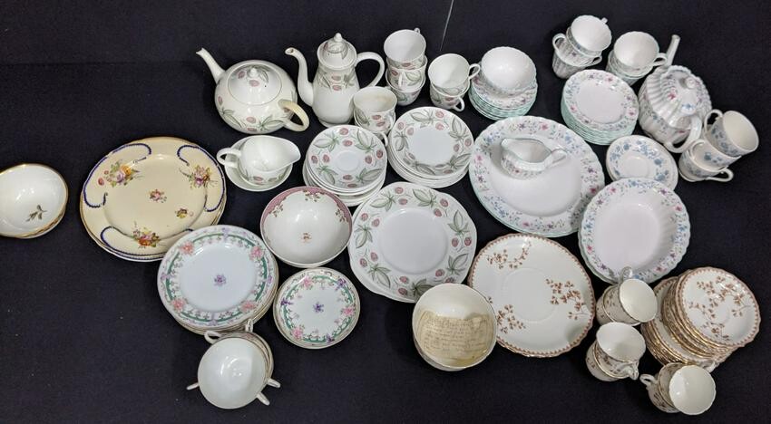 A large collection of porcelain and part tea-services
