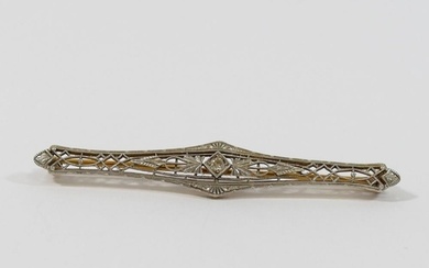 A late 19th/early 20th century Continental openwork brooch, ...