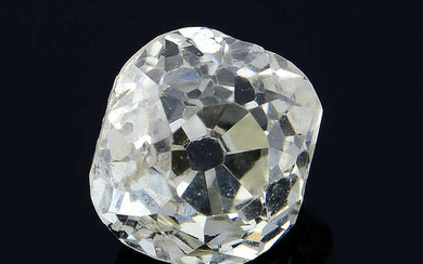 A old mine-cut diamond, weighing 0.67ct