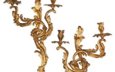 A pair of Louis XV style twin...