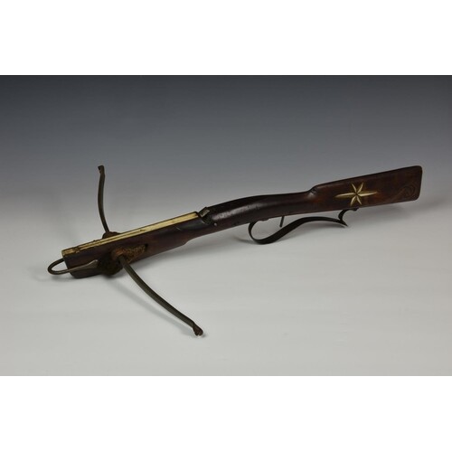 A rare antique sporting / hunting crossbow, probably second ...