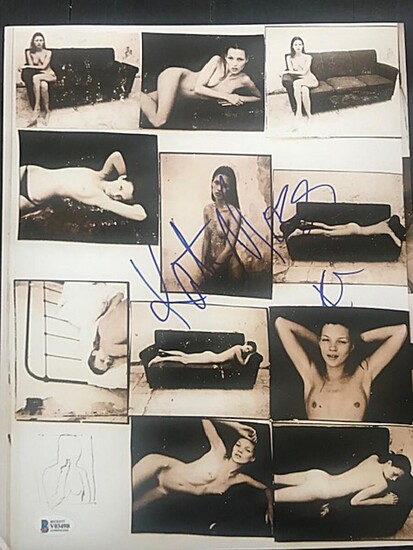 SOLD. A rare b/w photo collage of the English supermodel Kate Moss. – Bruun Rasmussen Auctioneers of Fine Art