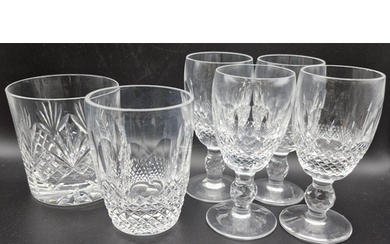 A set of four Waterford Crystal 'Colleen' pattern sherry gla...