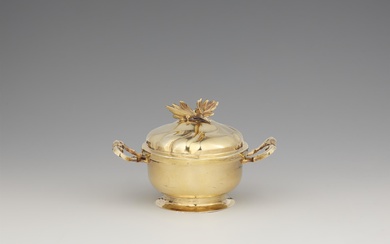 A small Augsburg silver gilt box by Johann Martin I Satzger