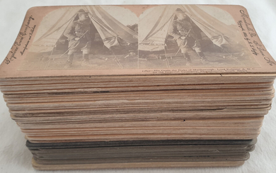 AA VV - LOT OF 67 STEREOSCOPIC CARDS RELATING THE SECOND BOER WAR