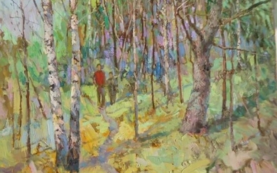 ALEKSEI MIKHAYLOV (born in 1934, Ukrainian) 'Forest walk' 2008,...
