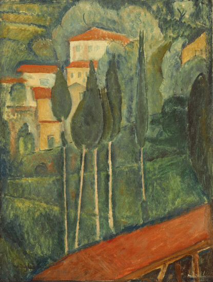 AMEDEO MODIGLIANI (1884-1920) Paysage dans le Midi