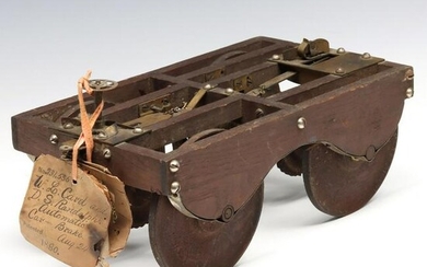 AN 1880 PATENT MODEL FOR AUTOMATIC (RAILROAD) CAR BRAKE
