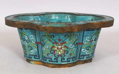 AN EARLY 20TH CENTURY CHINESE CLOISONNE JARDINIERE, of