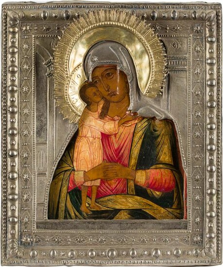 AN ICON SHOWING THE MOTHER OF GOD 'SEEKING OF THE LOST'