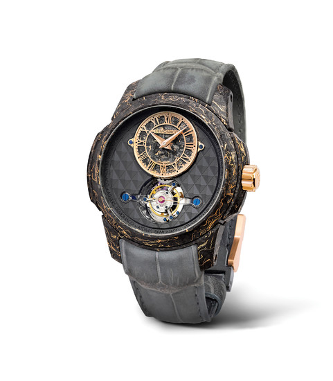 ATELIERS DE MONACO TOURBILLON – OCULUS 1297 ONLY WATCH Equipped with the manufacture dMc-980 calibre, the watch is designed, produced, and assembled in Ateliers de Monaco’s workshops. Its patented tourbillon movement called Tourbillon XP1 (eXtreme...