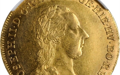 AUSTRIAN NETHERLANDS. Souverain d'Or, 1786-A. Vienna Mint. Joseph II. NGC AU-55.