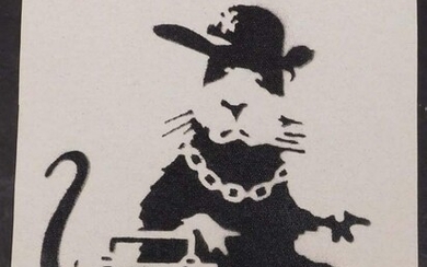 After Banksy : Boombox Rat
