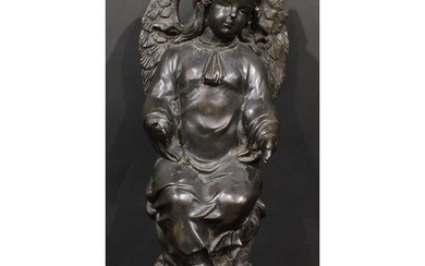 After Giuseppe Castiglione, a large dark patinated bronze fi...