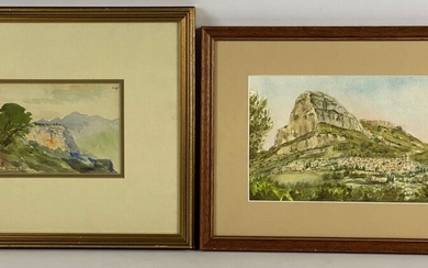 Alexis MOSSA (1846-1926) Paysage Deux aquarelles... - Lot 39 - Boisgirard - Antonini - Nice