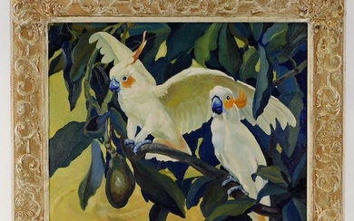 American Naturalist Jungle Cockatiel Painting