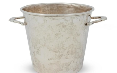 An American Silver Two-Handled Ice Bucket Height 5 3/4