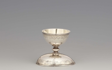 An Augsburg silver gilt egg cup