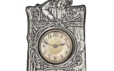 An Edward VII Silver-Mounted Timepiece Maker's Mark Indistinct, Birmingham, 1906